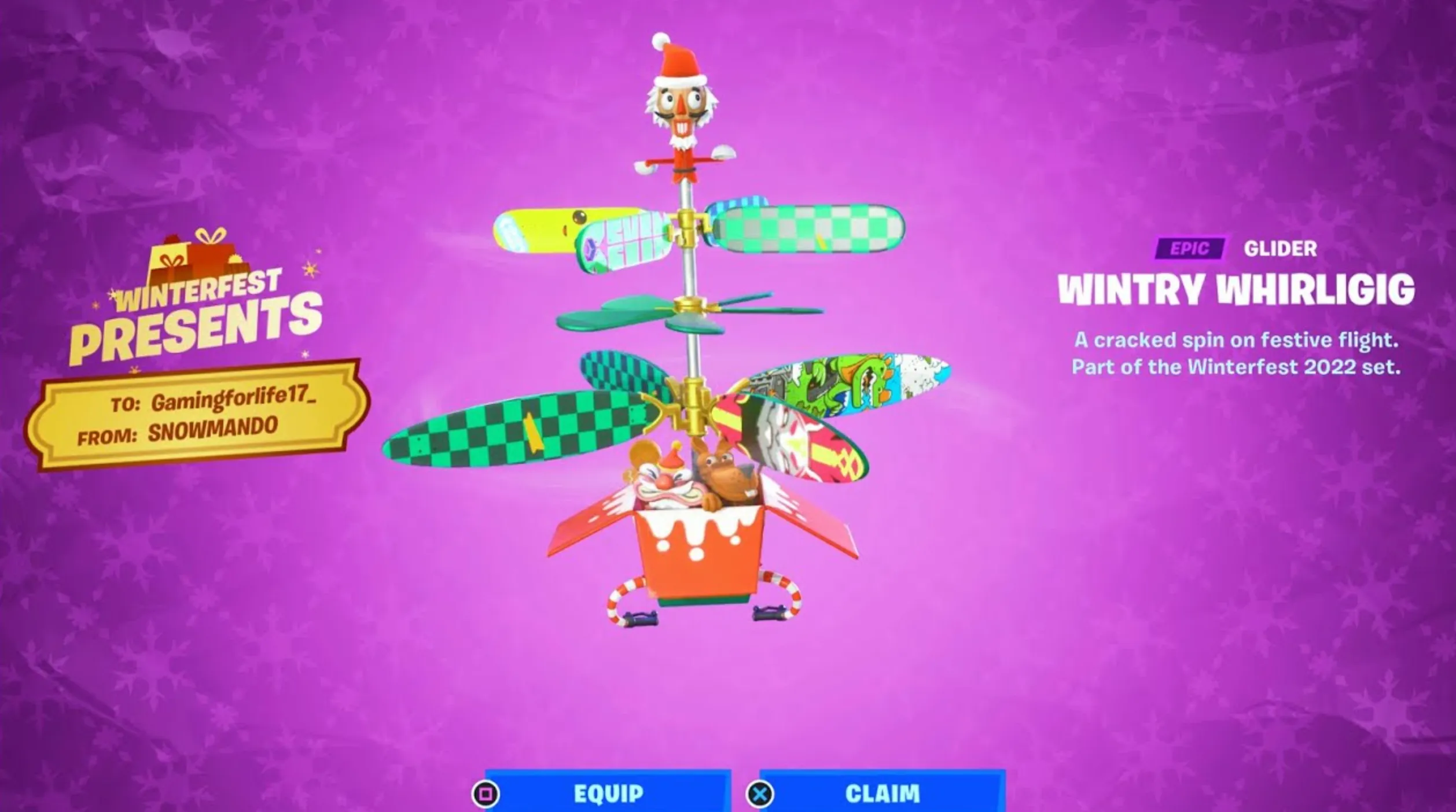 Wintry Whirligig fortnite